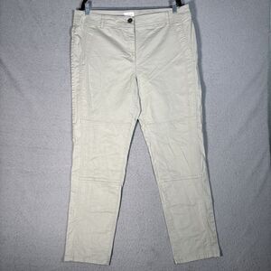 Chico's Cream Straight-Leg Utility Pants